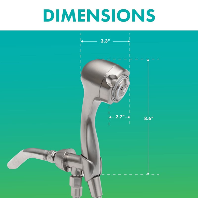 Niagara Conservation Water-Efficient 2.0 GPM Earth Massage 3-Spray Handshower in Brushed Nickel, N2935BN - Image 5